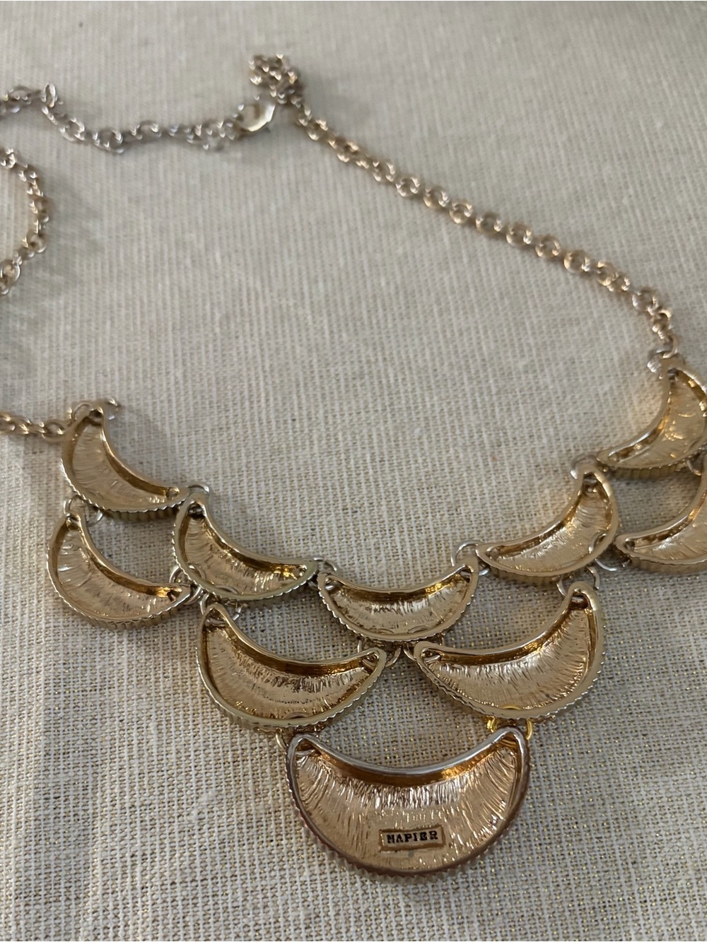Napier Vintage Crescent Statement Necklace - Women Jewelry - Picture 4 of 6